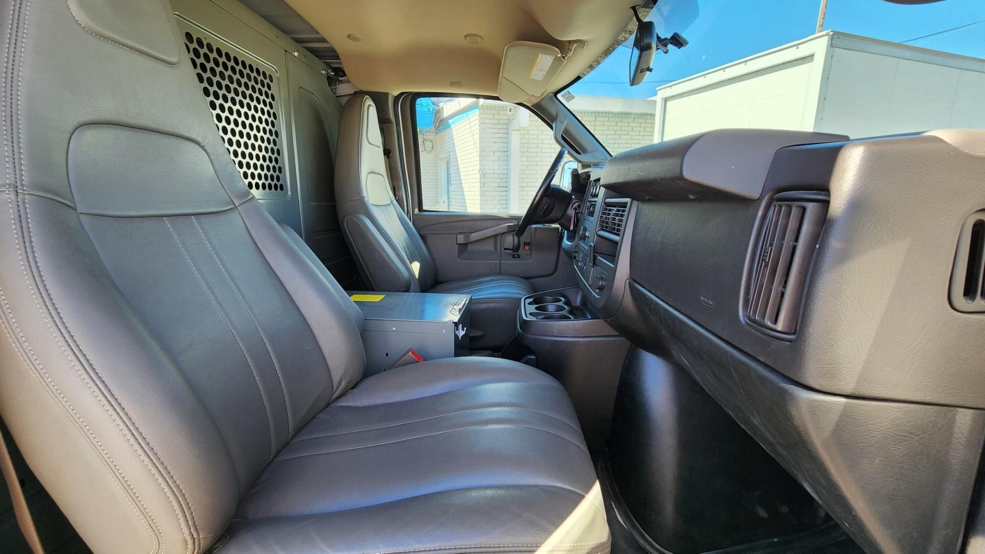 2020 White Chevrolet Express 3500 Cargo (1GCZGGFG7L1) with an 6.0L V8 OHV 16V FFV engine, 6A transmission, located at 1842 Wirt Road, Houston, TX, 77055, (713) 973-3903, 29.805330, -95.484787 - Photo#15